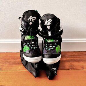 K2 Raider Beam Kids Ice Skates | Size 11–2 | Includes Blade Protectors